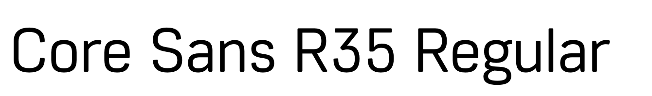 Core Sans R35 Regular